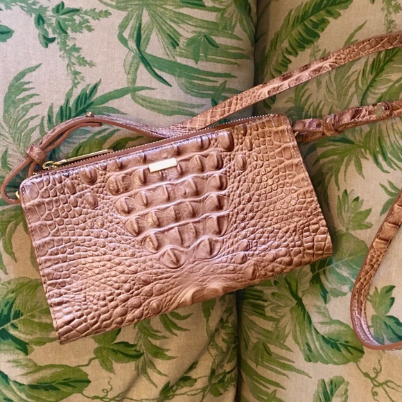 βΌοΈSOLDβΌοΈNWOT Brahmin Sienna Crossb in Tobaccoπ΄π€ - Picture 5 of 10